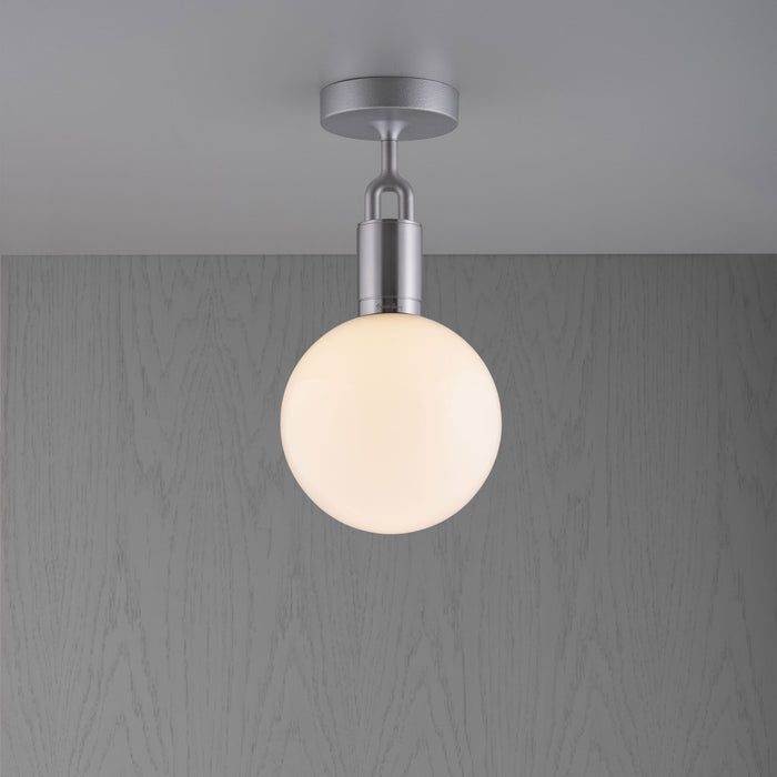 Forked Ceiling Globe Opal Medium