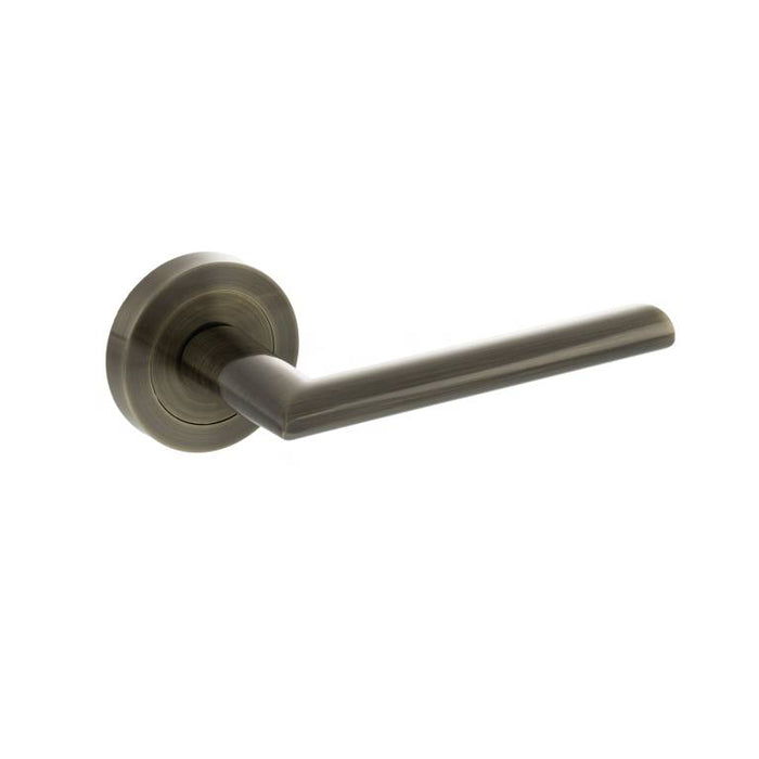 STATUS Alabama Lever Door Handle on Round Rose