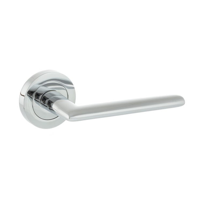 STATUS Alabama Lever Door Handle on Round Rose