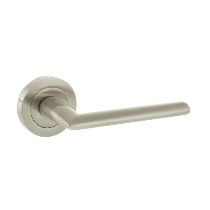 STATUS Alabama Lever Door Handle on Round Rose