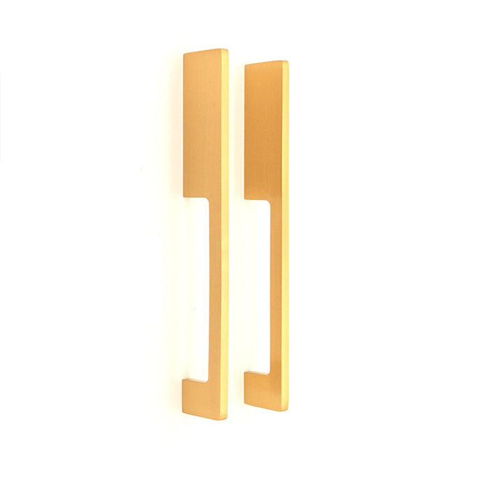 Sleek Bar Handles Satin Brass