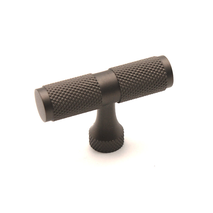 Knurled T bar Cupboard Pull