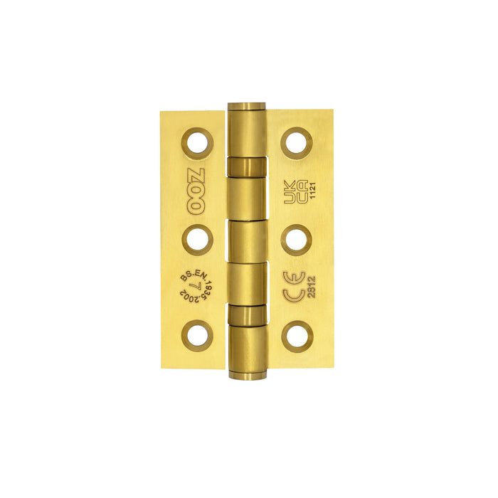 Grade 7 - 76mm x 50mm x 2mm Hinge - Ball Bearing UKCA/CE