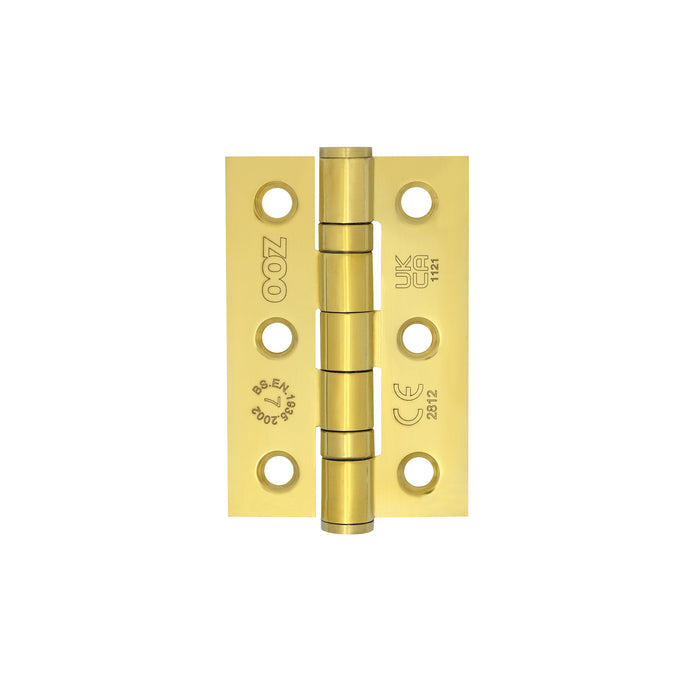 Grade 7 - 76mm x 50mm x 2mm Hinge - Ball Bearing UKCA/CE