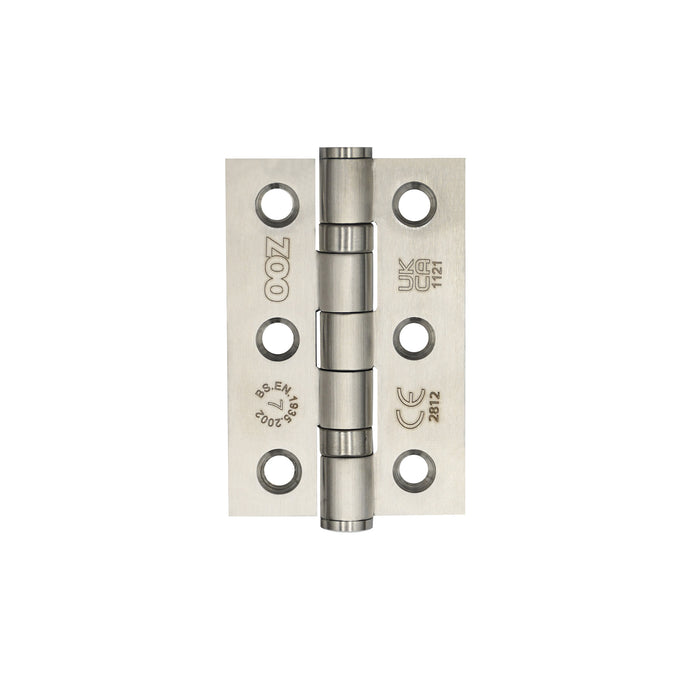 Grade 7 - 76mm x 50mm x 2mm Hinge - Ball Bearing UKCA/CE