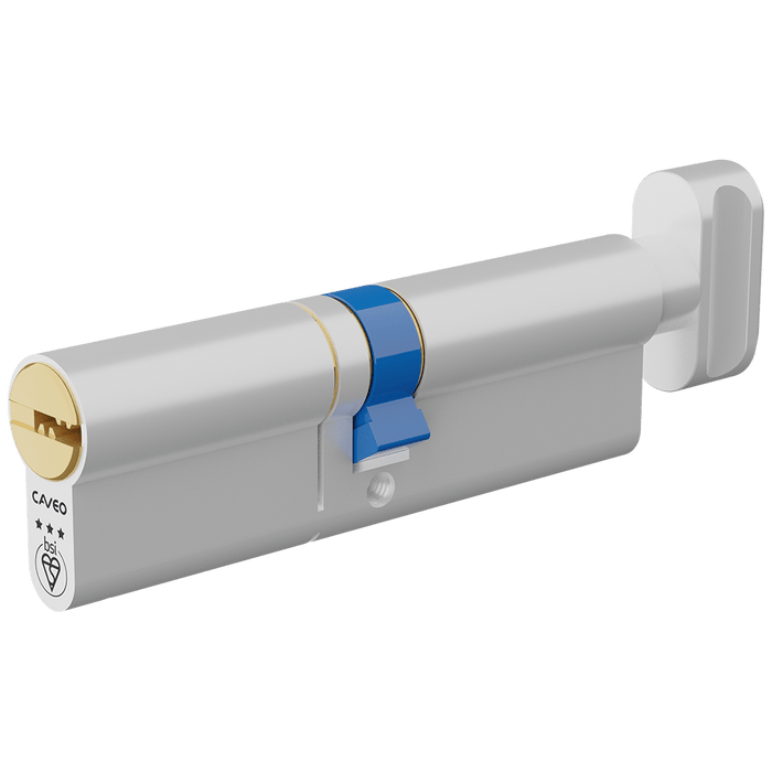 Aldridge Cylinders CAVEO TS007 3* Key & Turn Euro Dimple Cylinder - 100mm 50(Ext)/50