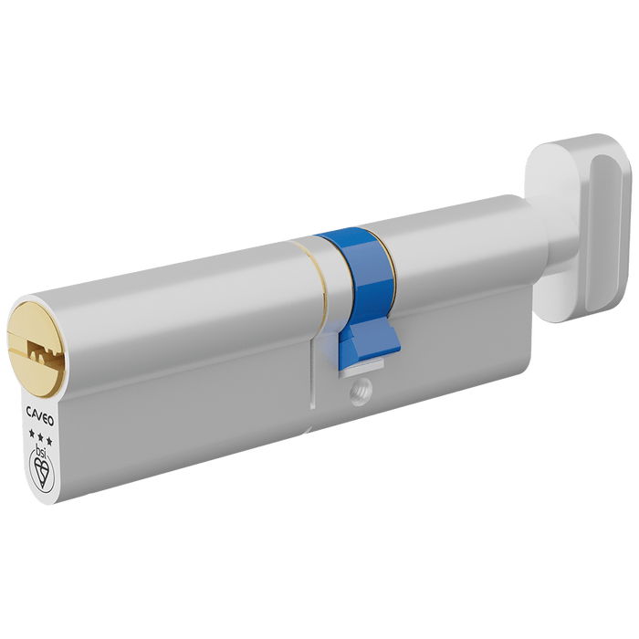 Aldridge Cylinders CAVEO TS007 3* Key & Turn Euro Dimple Cylinder - 100mm 60(Ext)/40