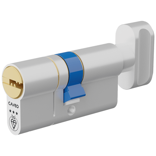 Aldridge Cylinders CAVEO TS007 3* Key & Turn Euro Dimple Cylinder - 65mm 30(Ext)/35