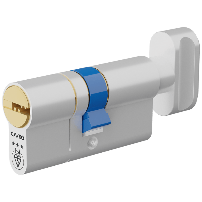 Aldridge Cylinders CAVEO TS007 3* Key & Turn Euro Dimple Cylinder - 65mm 30(Ext)/35