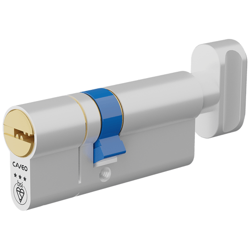 Aldridge Cylinders CAVEO TS007 3* Key & Turn Euro Dimple Cylinder - 70mm 30(Ext)/40