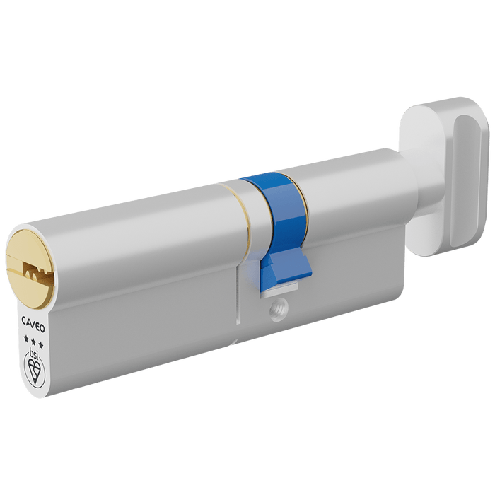 Aldridge Cylinders CAVEO TS007 3* Key & Turn Euro Dimple Cylinder - 90mm 55(Ext)/35