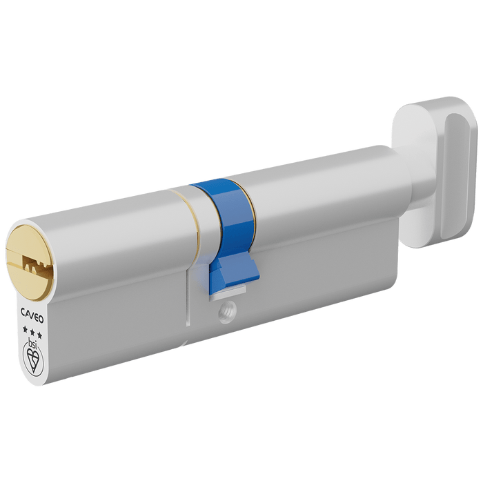 Aldridge Cylinders CAVEO TS007 3* Key & Turn Euro Dimple Cylinder - 95mm 45(Ext)/50