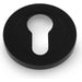 Alexander & Wilks Escutcheons Black Alexander & Wilks Concealed Fix Escutcheon Euro Profile - Satin Brass PVD