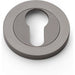 Alexander & Wilks Escutcheons Dark Bronze Alexander & Wilks Concealed Fix Escutcheon Euro Profile - Satin Brass PVD