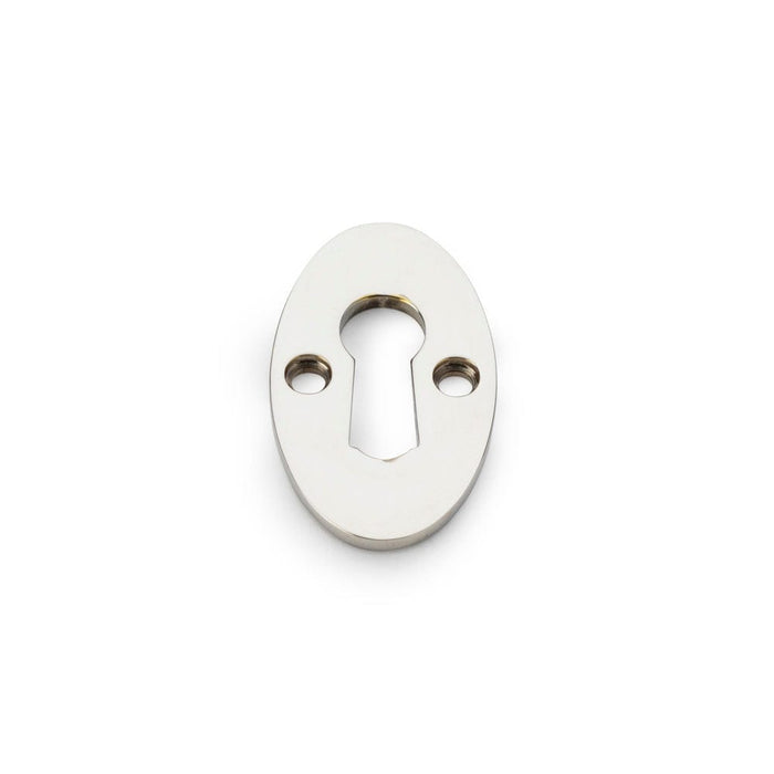 Alexander & Wilks Escutcheons Polished Nickel Alexander & Wilks Standard Key Profile Ellipse Escutcheon - Antique Brass