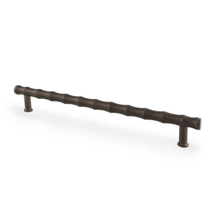 Alexander & Wilks Pull Handles Dark Bronze PVD AW BAMBOO T-BAR CABINET PULL 224MM