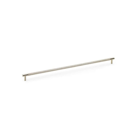 Alexander & Wilks Cupboard Handles Satin Nickel AW - Brunel Knurled T-Bar Cupboard Handle - Centres 448mm