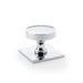 Alexander & Wilks Cupboard Knob Polished Chrome AW - Bullion Cupboard Knob on Square Backplate