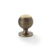 Alexander & Wilks Cupboard Knob Antique Brass AW Caesar Cupboard Knob 32mm on Round Rose