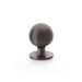 Alexander & Wilks Cupboard Knob Dark Bronze PVD AW Caesar Cupboard Knob 32mm on Round Rose