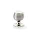 Alexander & Wilks Cupboard Knob Polished Nickel AW Caesar Cupboard Knob 32mm on Round Rose