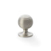 Alexander & Wilks Cupboard Knob Satin Nickel AW Caesar Cupboard Knob 32mm on Round Rose