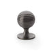 Alexander & Wilks Cupboard Knob Dark Bronze PVD AW Caesar Cupboard Knob 38mm on Round Rose