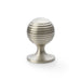 Alexander & Wilks Cupboard Knob Satin Nickel AW Caesar Cupboard Knob 38mm on Round Rose