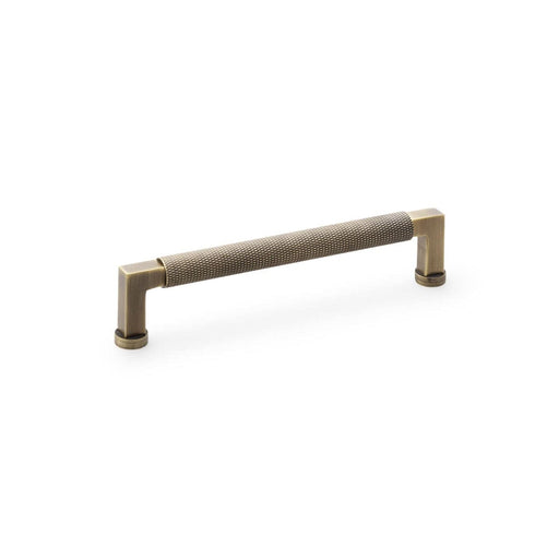 Alexander & Wilks Cupboard Handles Antique Brass AW CAMILLE KNURLED CABINET PULL 160MM C/C