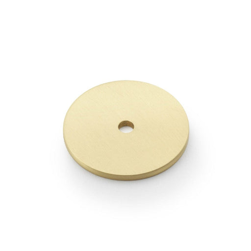 Alexander & Wilks Knob Backplates Satin Brass AW - Circular Backplate -Diameter 35mm