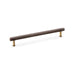 Alexander & Wilks Cupboard Handles Antique Brass AW - Crispin Knurled T-bar Cupboard Handles Handle - 224mm