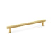 Alexander & Wilks Cupboard Handles Satin Brass AW - Crispin Knurled T-bar Cupboard Handles Handle - 224mm