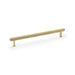 Alexander & Wilks Cupboard Handles Satin Brass PVD AW - Crispin Reeded T-bar Cupboard Handles Handle -224mm