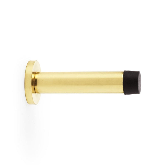 Alexander & Wilks Door Stops Polished Brass lacquered AW - Cylinder Projection Door Stop on Rose