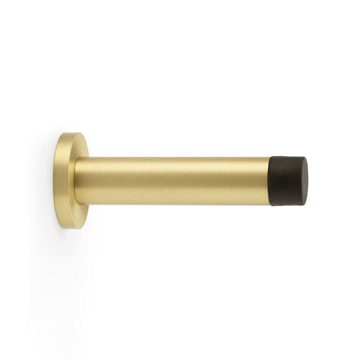 Alexander & Wilks Door Stops Satin Brass AW - Cylinder Projection Door Stop on Rose