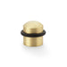 Alexander & Wilks Door Stops Satin Brass AW DOME TOP FLOOR MOUNTED DOOR STOP