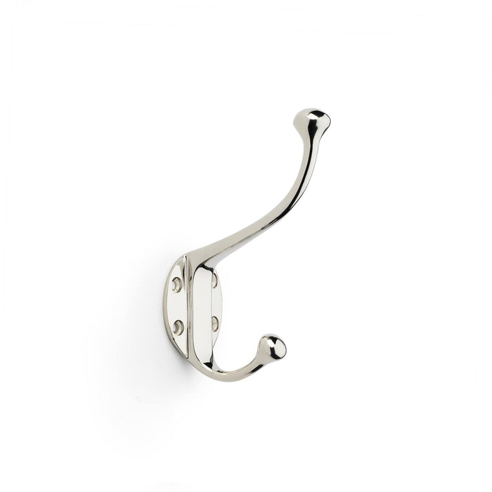 Alexander & Wilks Coat & Hat Hooks Polished Nickel AW Hat & Coat Hook