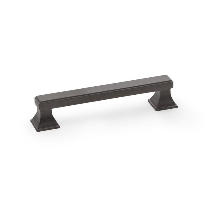 Alexander & Wilks Cupboard Handles Dark Bronze AW - Jesper Square Cabinet Pull Handle - Centres 128mm