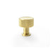 Alexander & Wilks Cupboard Knob Satin Brass AW -  Lucia Knurled Cupboard Knob - 29mm