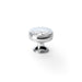 Alexander & Wilks Cupboard Knob Polished Chrome AW LYND HAMMERED CUPBOARD KNOB 32MM DIA.