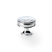 Alexander & Wilks Cupboard Knob Polished Chrome AW LYND HAMMERED CUPBOARD KNOB 38MM DIA.