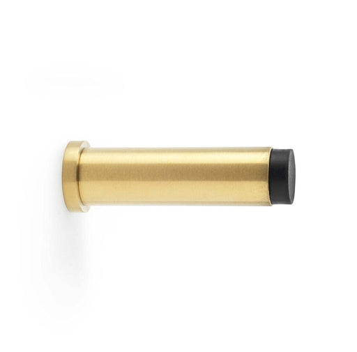 Alexander & Wilks Door Stops Satin Brass AW - Plain Projection Cylinder Door Stop