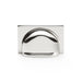 Alexander & Wilks Cupboard Handles Satin Chrome AW - Quantock Cup Pull Handle - Centres 40mm