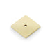 Alexander & Wilks Cupboard Knob Satin Brass PVD AW QUANTOCK SQUARE BACKPLATE