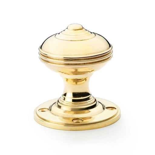 Alexander & Wilks Knobs Unlacquered Brass AW - Romeo Mortice Knob