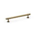 Alexander & Wilks Cupboard Handles Antique Brass AW Round T-Bar Cabinet Pull Handle - 160mm