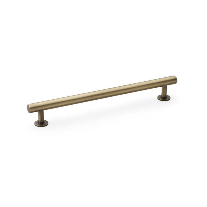 Alexander & Wilks Cupboard Handles Antique Brass AW Round T-Bar Cabinet Pull Handle -192mm