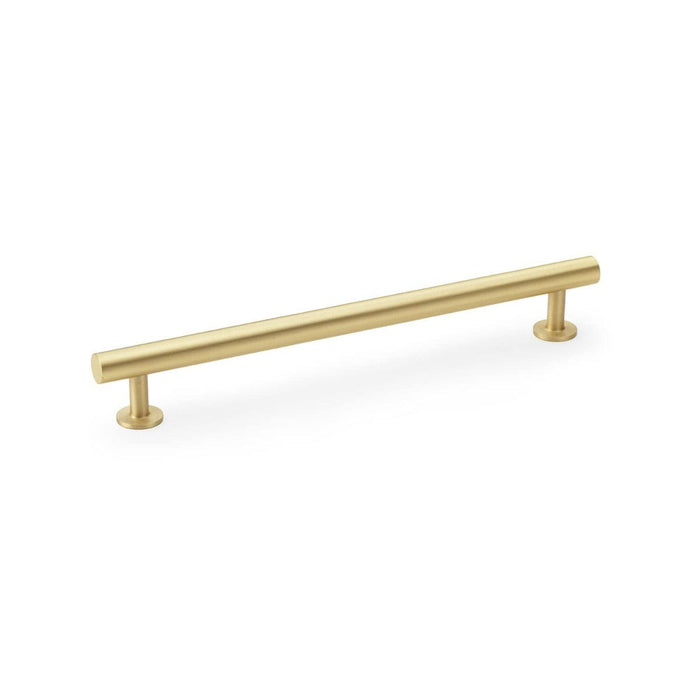 Alexander & Wilks Cupboard Handles Satin Brass AW Round T-Bar Cabinet Pull Handle -192mm