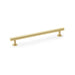 Alexander & Wilks Cupboard Handles Satin Brass AW Round T-Bar Cabinet Pull Handle -192mm