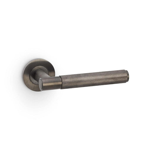 Alexander & Wilks Handles Dark Bronze PVD AW SPITFIRE LEVER KNURLED ON 50X6MM ROSE